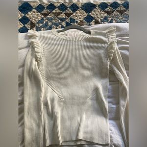 Cinq a sept ruffle top